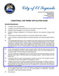 El Segundo conditional use permit requirements including 300-foot radius map, mailing labels, and certified occupant list