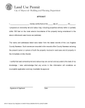 Affidavit certifying accuracy of 300 foot radius map and ownership list for Maywood land use permit applications from LA County Assessor records