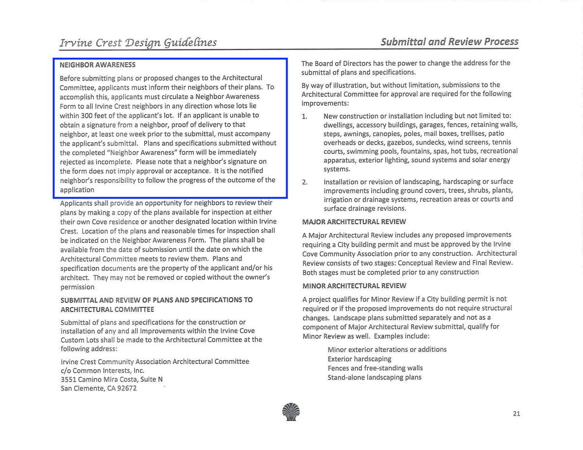 Irvine Cove-Irvine Crest-Home Owners Association Package-HOA-Radius Map-300 Feet-Property Owner List-Labels