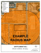 Brea Example Radius Map 500' Mailing