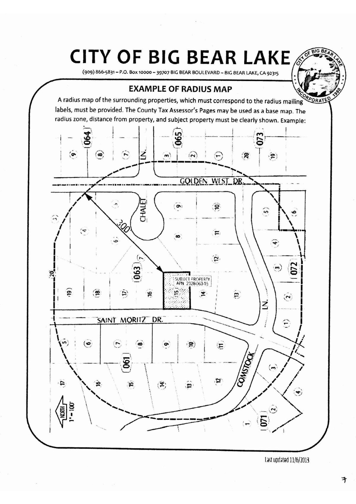 City of Big Bear Lake Certified Property Owners List Declaration Express Mapping