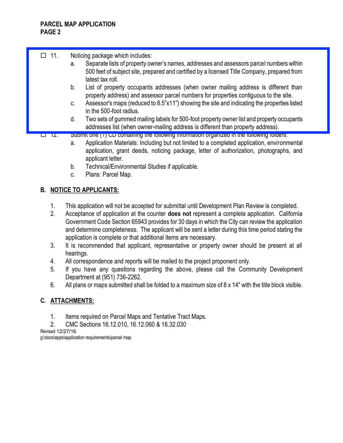 Corona Parcel Map Application Radius Map Property Owner & Occupant List Labels 500 Foot