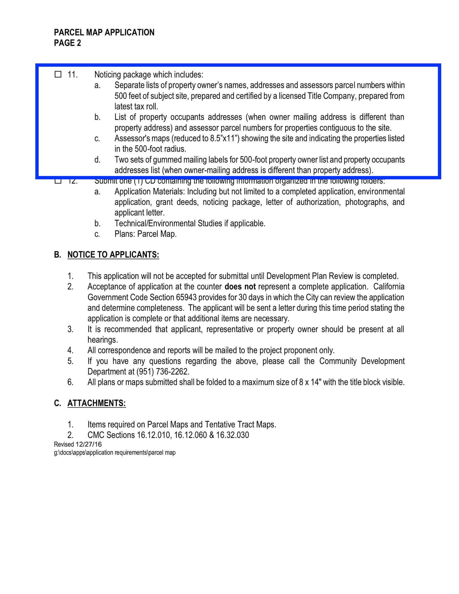Corona Parcel Map Application Radius Map Property Owner & Occupant List Labels 500 Foot