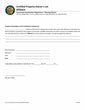 Covina certified property owner’s list affidavit form requiring notarization