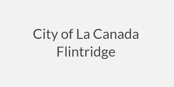 La Canada Flintridge - City Provides In House
