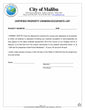 Malibu Certified Property Owners Occupants List Affidavit