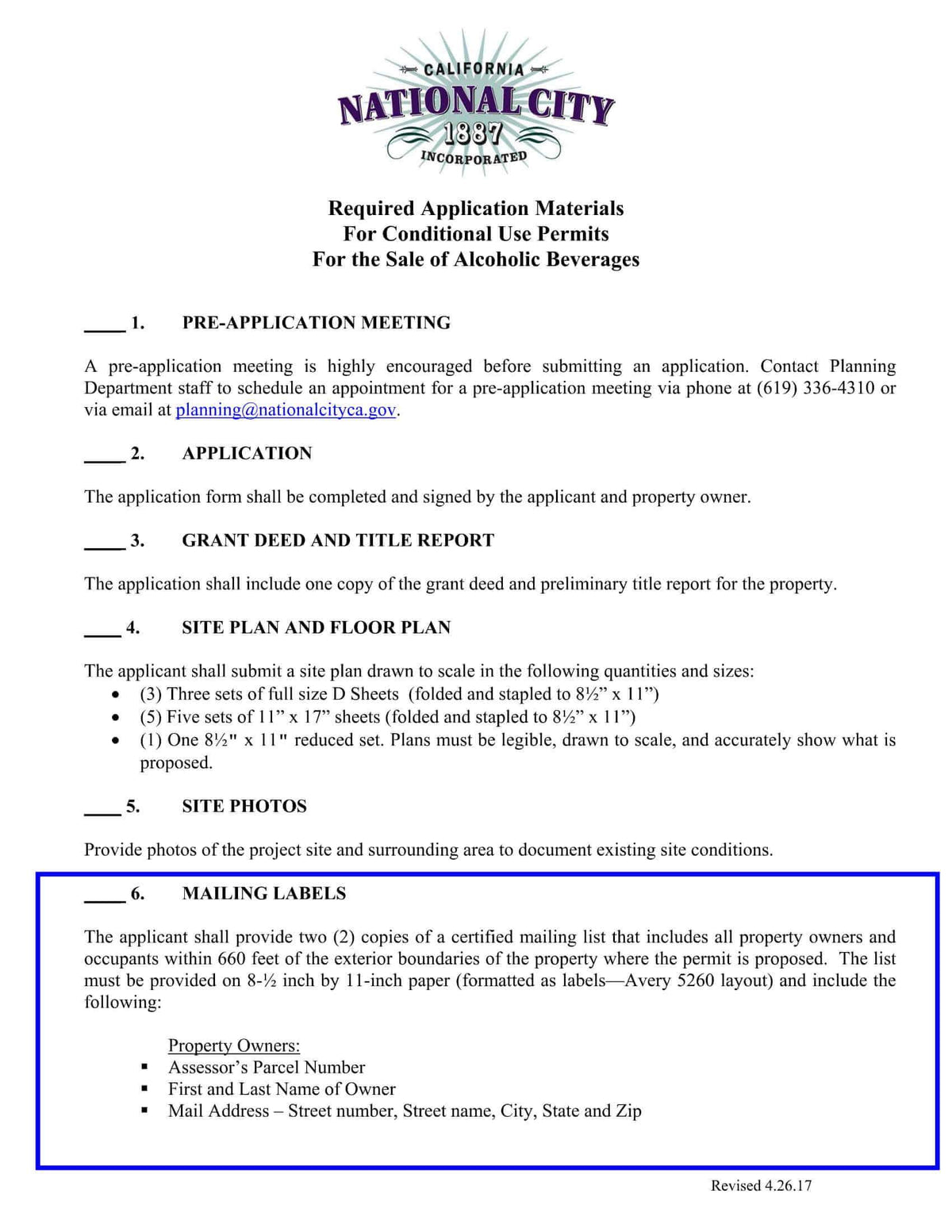 National City Radius Map - Mailing Labels Property Owners | Express Mapping