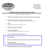 City of Paramount Conditional Use Permit checklist requiring 500-foot radius map, mailing labels, and Certificate of Correctness