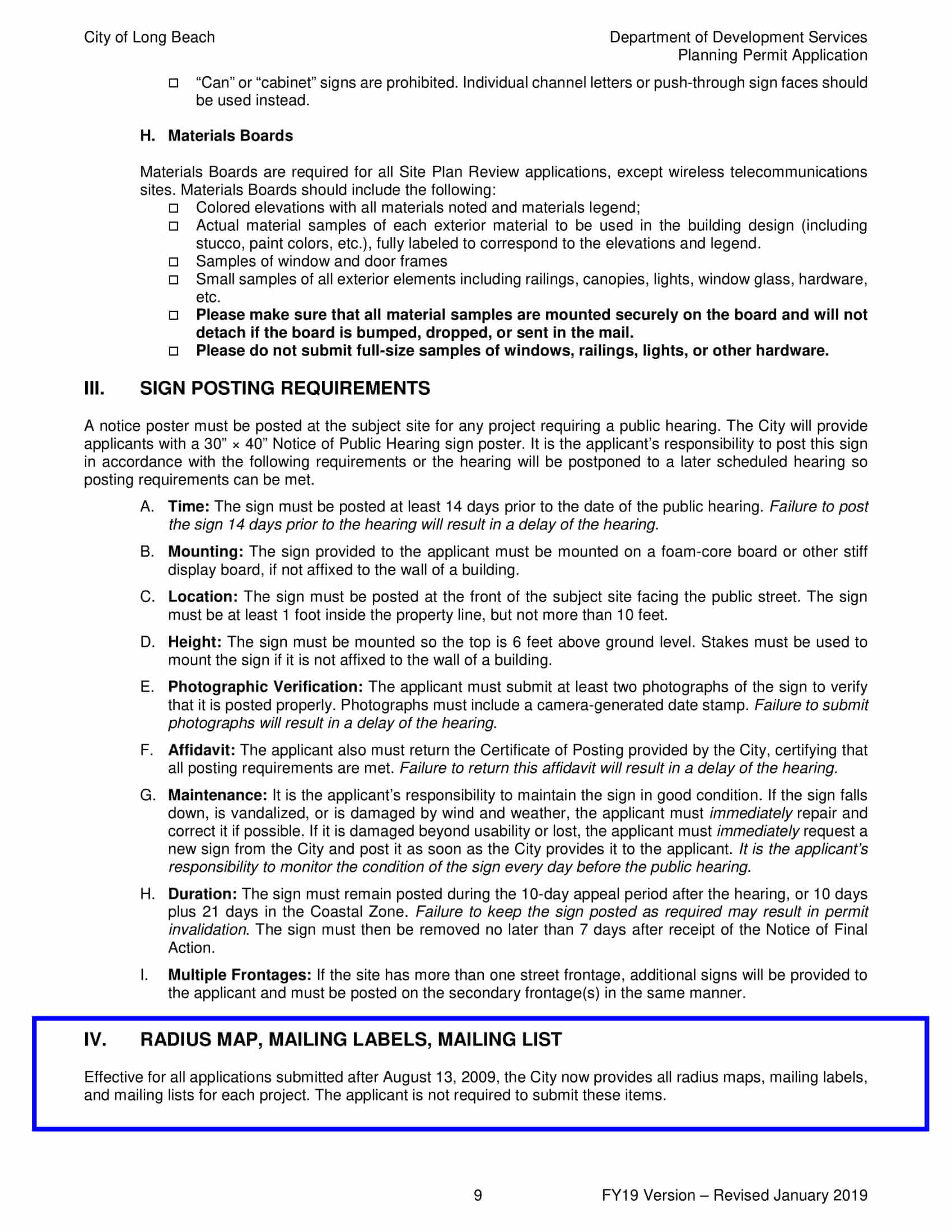 Long Beach RADIUS MAP MAILING LABELS MAILING LIST
