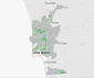 San Diego Areas Covered Planning Groups Radius Map 