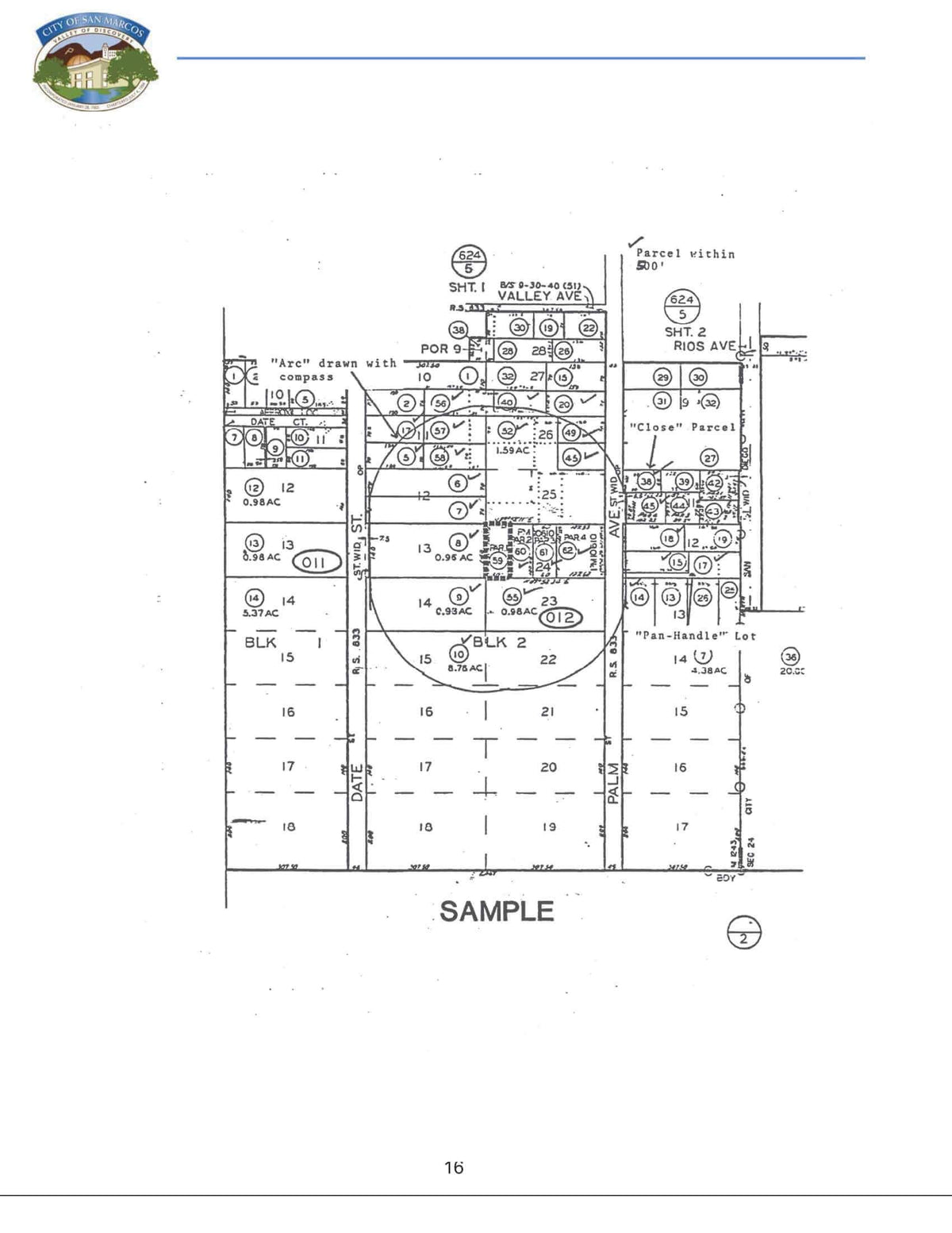 San Marcos Radius Map - Public Notice - Property Owner | Express Mapping