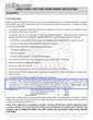 Requirements page from San Fernando Large Family Day Care Home Permit Application outlining 100-foot radius map and mailing label instructions.